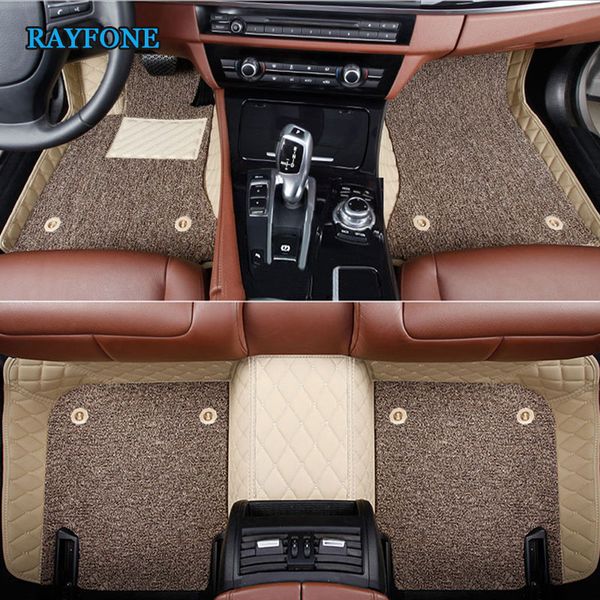 

5d custom fit car floor mats for toyota ch-r land cruiser 200 prado150 120 rav4 corolla avalon highlander camry crown premium leather stylin