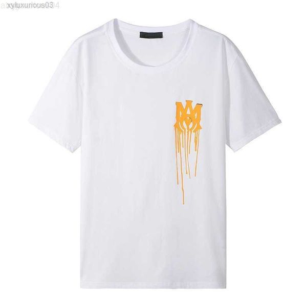 

designer trend t shirt print amis ris fit men's white, White;black