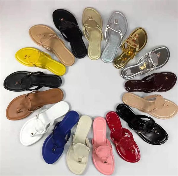 

fashion 2021 designer genuine leather sandals outdoor beach flip flop flat heel slippers casual loafers lady women shoes sz 35-43, Black