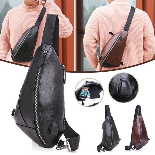 

day packs ly men's casual crossbody bag with usb port design durable lightweight comfortable to wear resistant for daily life