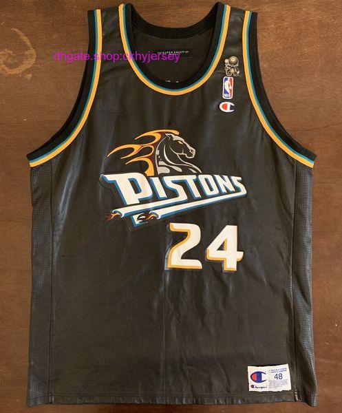 

stitched custom leather vintage champion det mateen cleaves basketball jerseys mens kids throwback jersey, Black