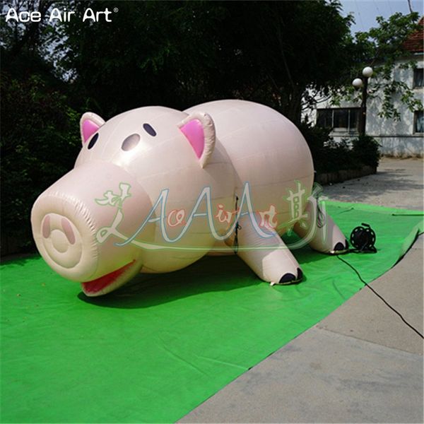 Modello animale soffiato aria gonfiabile sveglia poco costosa del maiale 3mL per la promozione di pubblicità all'aperto fatta da Ace Air art