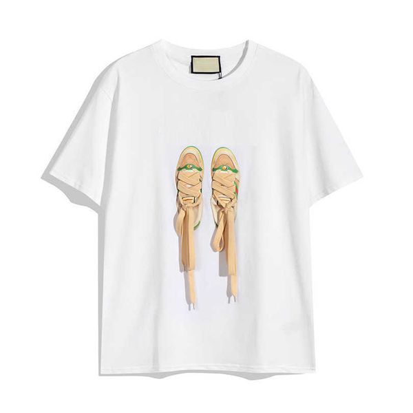

2022 summer luxury tshirt men s women designer t shirts short summer fashion casual with brand letter shoes designers t-shirt, White;black