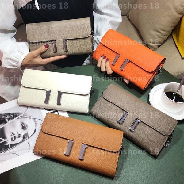 

wallet pattern head leather mobile stewardess bag 2021 women's handbag leather long wallet wallets for women purse276l, Red;black