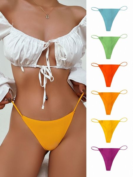 

6pack solid no show panty z840#, Black;red