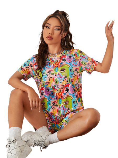 

x flacart figure graphic tee a2p7#, White