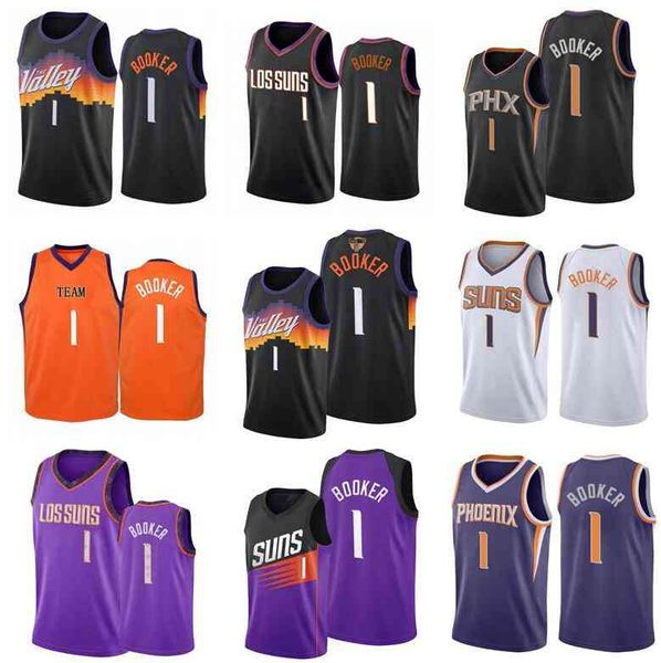 

men s-2xl basketball jerseys 1 devon booker jersey white red black city version sleeveless wear