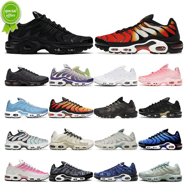 

2022 tn plus running shoes for men women triple black white hyper jade sunset hyper club university blue sail sea glass mens sports sneakers