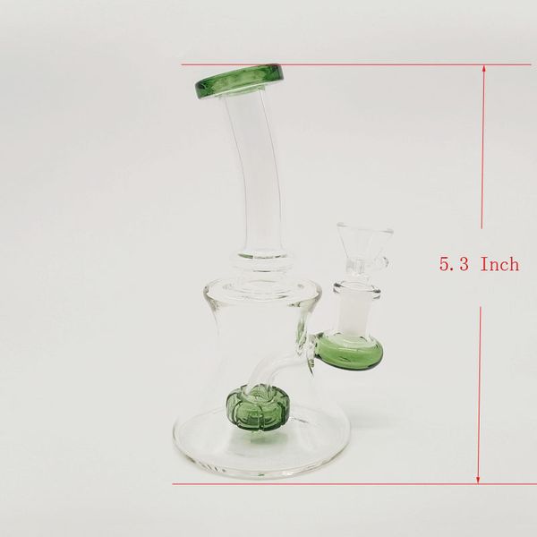 DPGWP006 5.3 Inch Smoking Mini Hookah Dab Rig with 14mm funnel bowl