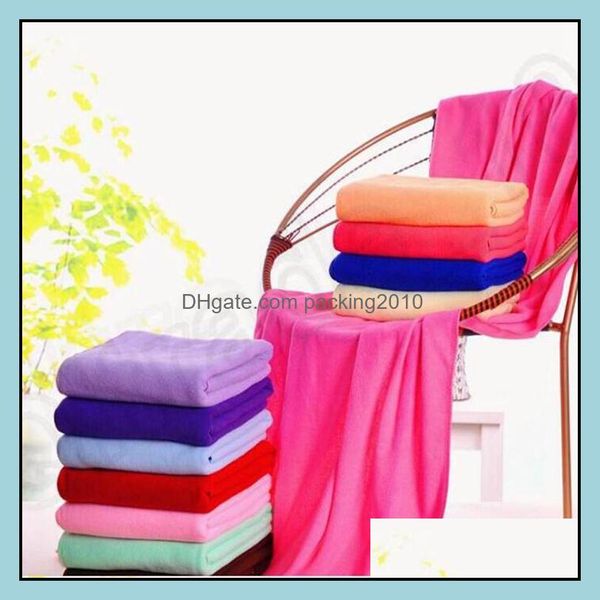 Handtuch Heimtextilien Garten Adts Badetücher Fashion Lady Tragbare Dusche Body Wrap Schnell trocknende Strandbademäntel Superfeine Mikrofaser Drop D