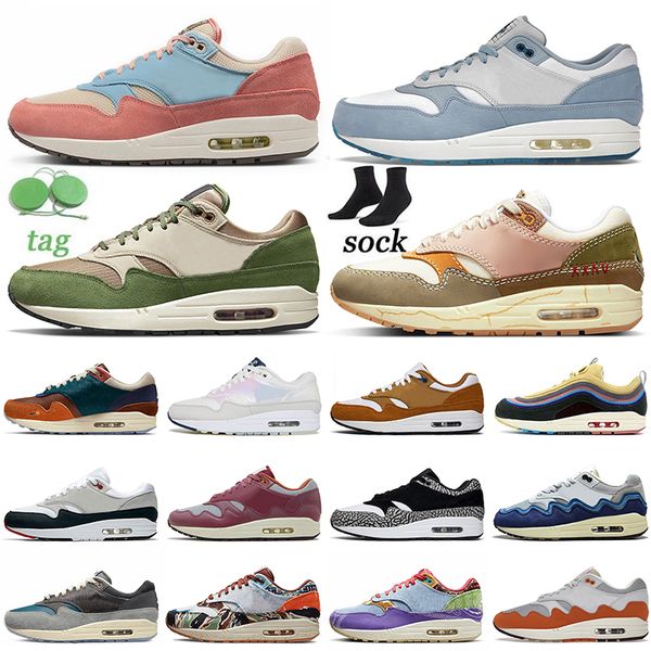 

2022 fashion concepts x heavy 1 87 running shoes far out wabi-sabi blueprint patta black aqua noise treeline elephant men women designer spo