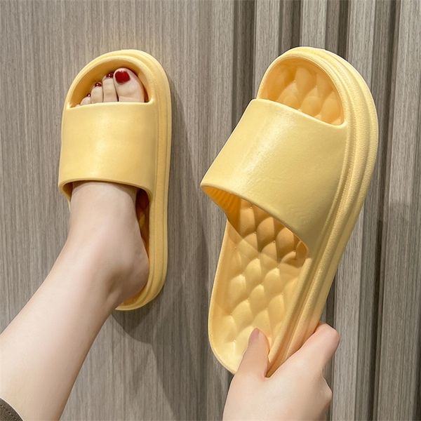 

fashion women sandals outdoor beach woman slides indoor bathroom couples nonslip slippers female shoes 220614, Black