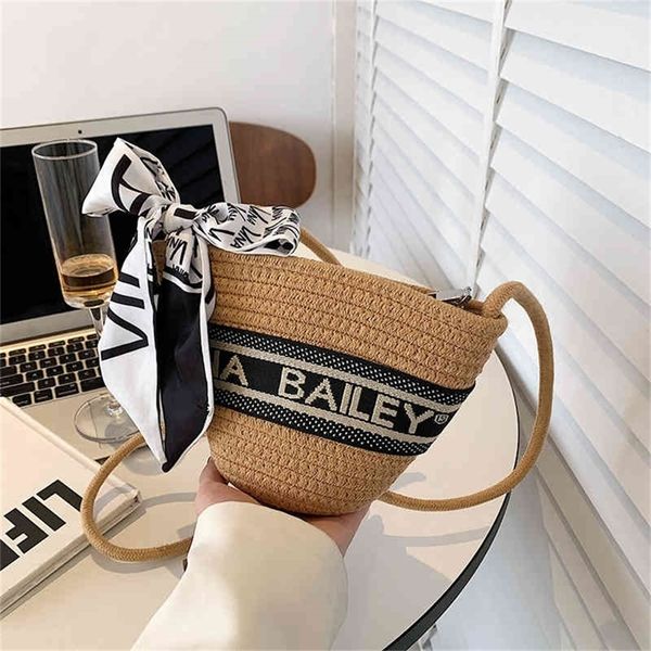 

female fashion scarf straw net red flow messenger vegetable basket 75% off factory sales