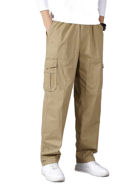 

men flap pocket side pants d3b1#, Black