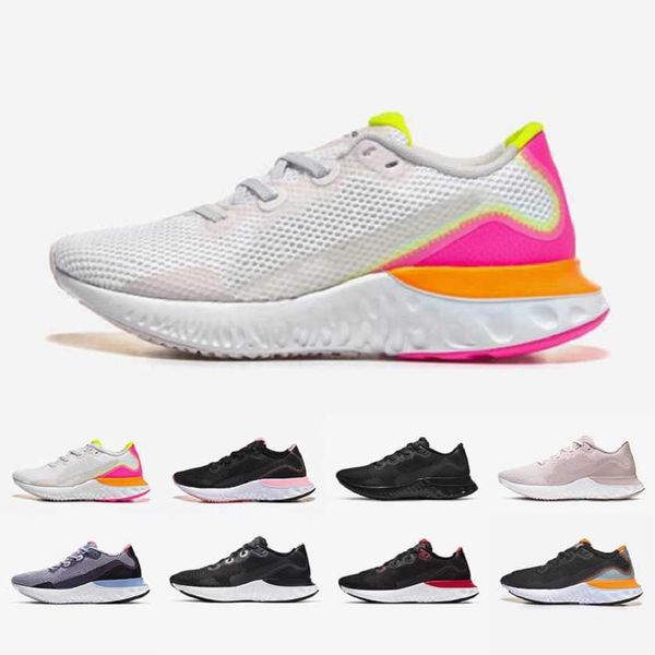 

good react renew run mens running shoes violet frost black particle grey barely volt platinum tint men women sports sneakers