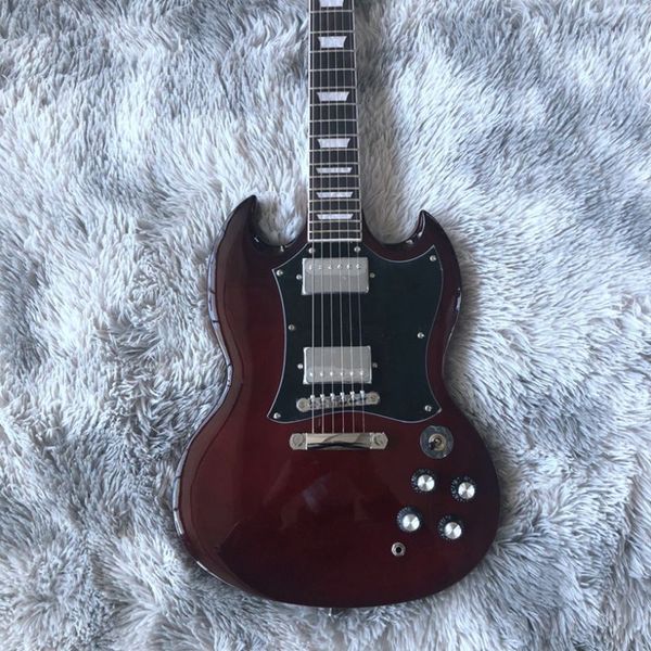 

electric guitar chinese custom oem factory sg model g400 wine red 6 stings electric guitar