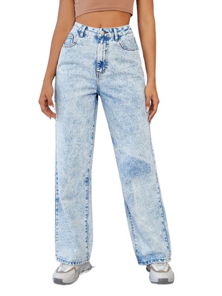

high waisted light wash jeans k3qx#, Blue