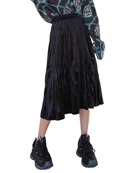 

dazy high waist solid ruched skirt p4fh#, Black