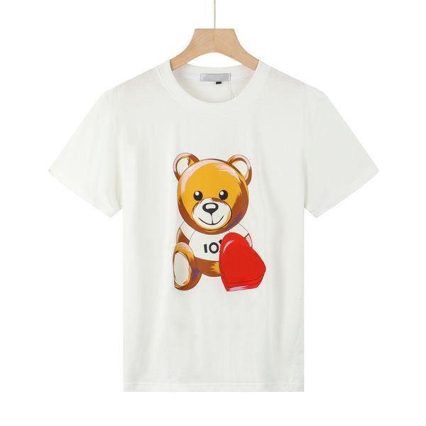 

t-shirt luxury designer t shirt clothing casual fashion retro letter bear sports printing couple fashion personalized d esigner95 m-3xl q6, White;black