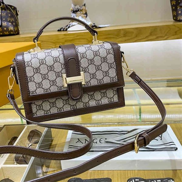 

high sense bag female new autumn and winter flower hand-held sling one shoulder armpit bag messenger small square bags_modelxsk3