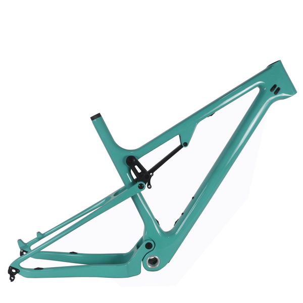 Serpah Mountain Frame FM078 Tam Süspansiyon BSA Özel Mavi Boya 15 17 19 21 '' Çatal Seyahat 100mm