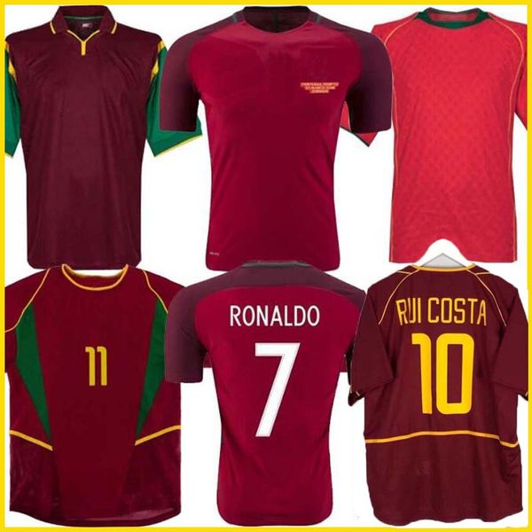 

1998 1999 2010 2012 2002 2004 retro soccer jerseys rui costa figo ronaldo nani football shirts caminos de fuetbol portugal uniforms s-xxl, Black;yellow