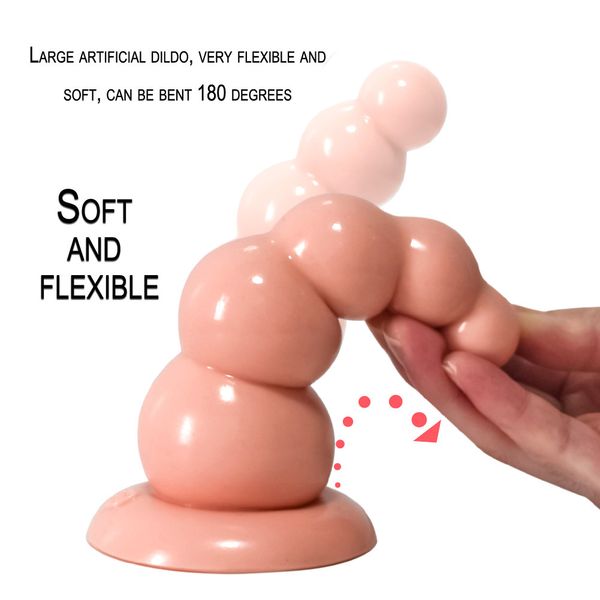 Beads Jelly Anal Plug Dildosexy Toy Butt G-spot Massaggiatore della prostata PVC Adulto s Per donna Uomo Gay Erotic Shiop
