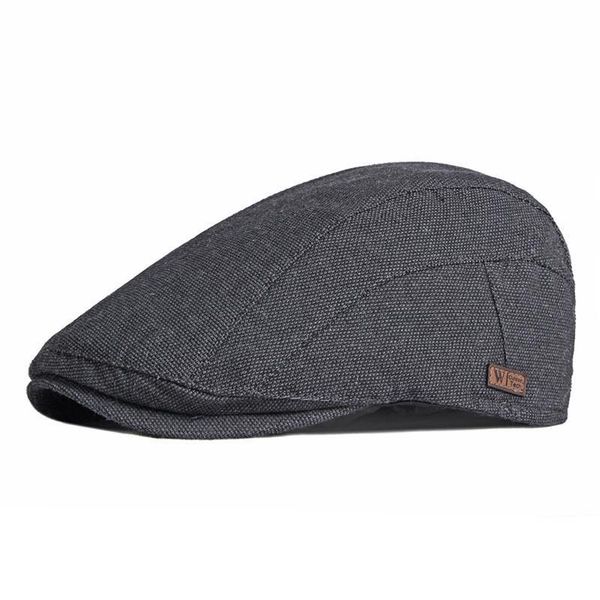 Berretti Cotone Primavera Estate Moda Joker Tinta unita Sboy Caps Berretto con visiera piatta Uomini e donne Pittore Berretto Cappelli 113Berets