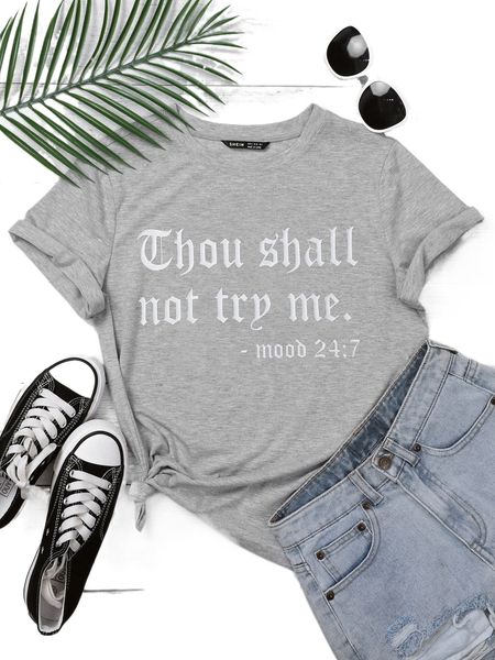 

slogan graphic short sleeve tee q9sy#, White