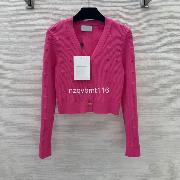 

women's knits & tees 21 gold button v-neck knitted cardigan short blouse, White