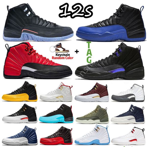 

12 12s xii mens basketball shoes sneakers twist royalty utility university gold flu game indigo dark concor fiba gym red outdoor sports