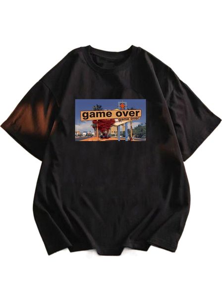 

romwe guys letter graphic tee e3yt#, White;black