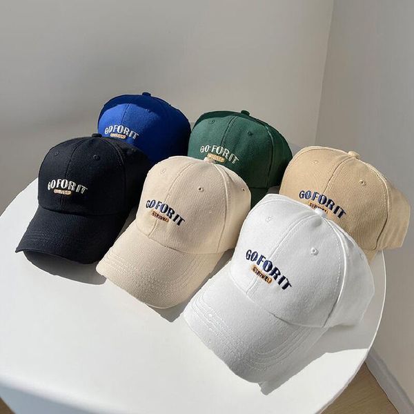 

designer men's and women's baseball cap letter embroidery pure cotton solid color adjustable outdoor sports cap summer sun hat fas, Black;white