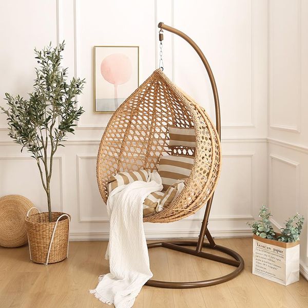 

camp furniture swing basket rattan chair indoor bird's nest hanging rocking household balcony lazybones orchid