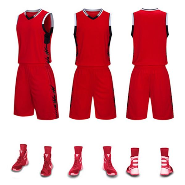 

nb0114 basketball jersey sport wears athletic outdoor apparel college, Black