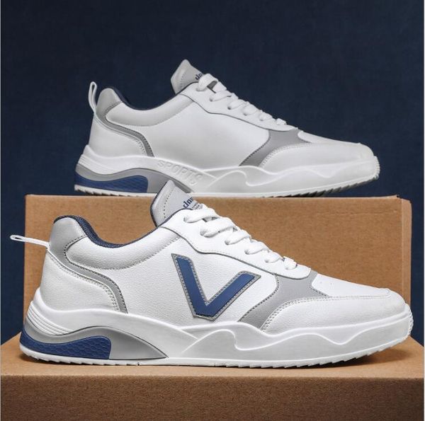 

men leather sneakers male comfortable sport running sneaker white skate shoes man fashion breathable shoes
