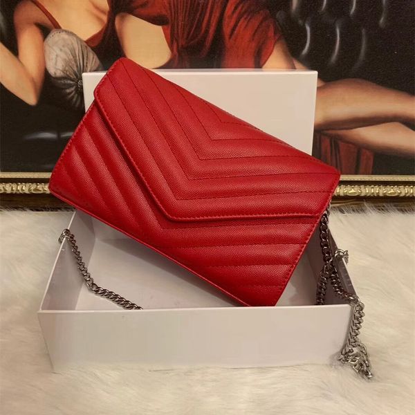 

2021 woman bag handbag purse genuine pu leather women messenger cross body chain clutch shoulder bags wallet