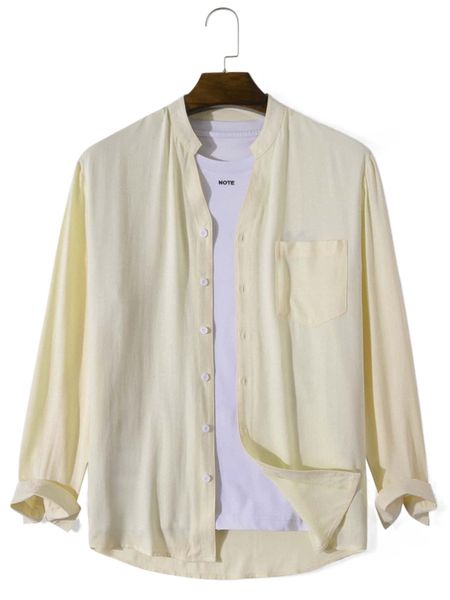 

men patched pocket shirt without tee x2lv#, White;black