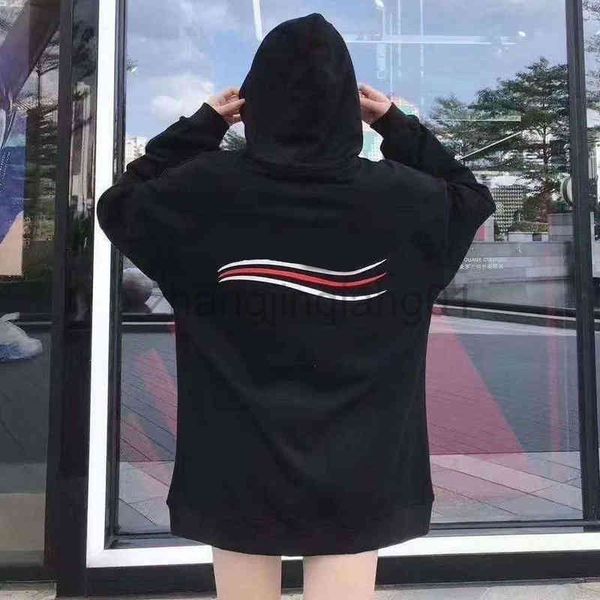 Дизайнер Balanciagas Hoodie негабаритная винтажная роскошная роскошная белая черная модная модная бренда.