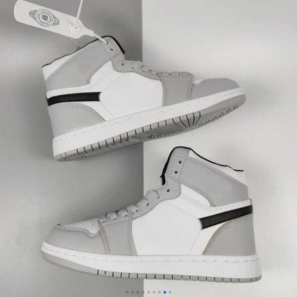 

no dress shoes jumpman 1s mens womens sneakers trainers mid smoke grey baloncesto sneakers style 554724-092336w, Black