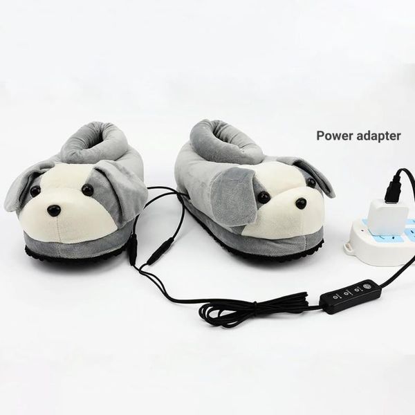 Tappeti in pile 1 paio Fashion Safety USB Plug Foot Heater Fondo leggero antiscivolo per tappeti da camera da letto