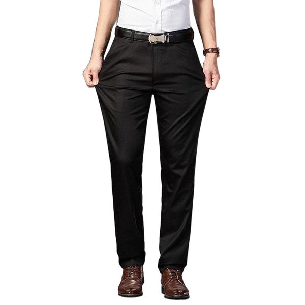 

men's pants straight casual men clothing classic basic streetwear black khaki army trousers for man 2021 i68h#