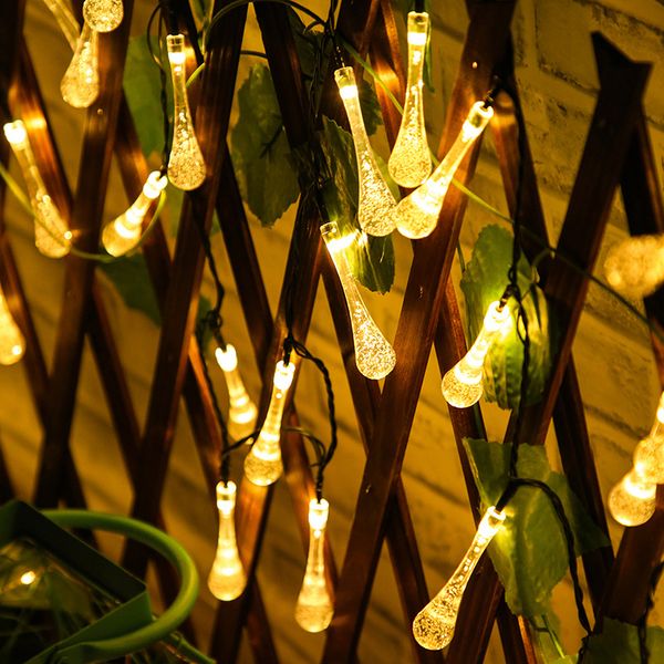 Stringhe di luce solare Lanterne colorate Stringhe di lampione Esterno Impermeabile Decorazione per albero di Natale Luci String Lights 201203