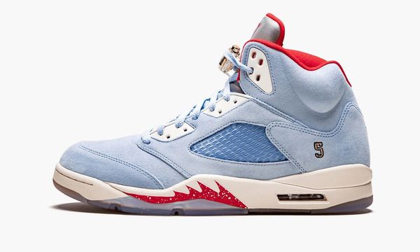 

mens shoes jumpman 5 v 5s sp trophy room retro basketball shoe sports sneakers color trophy-room ice blue colorways size 36-47.5