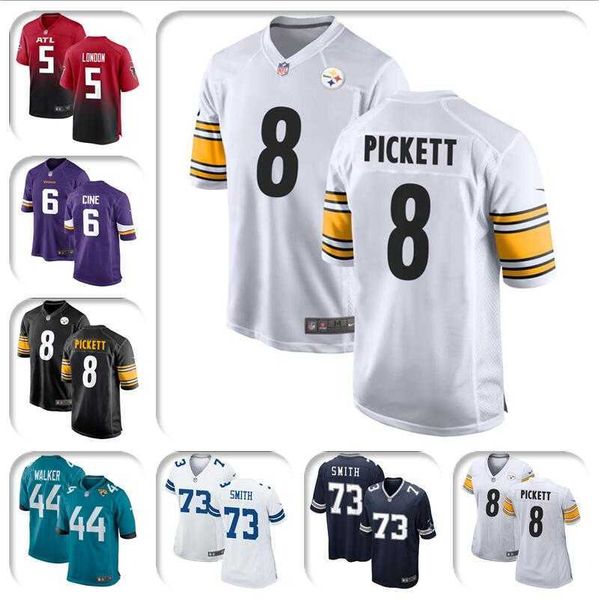 

2022 Draft Mens Women Youth Kids New Jersey Kenny Pickett Tyler Drake Smith Lewis London Cine Dalvin Cook six american football jerseys, Colour