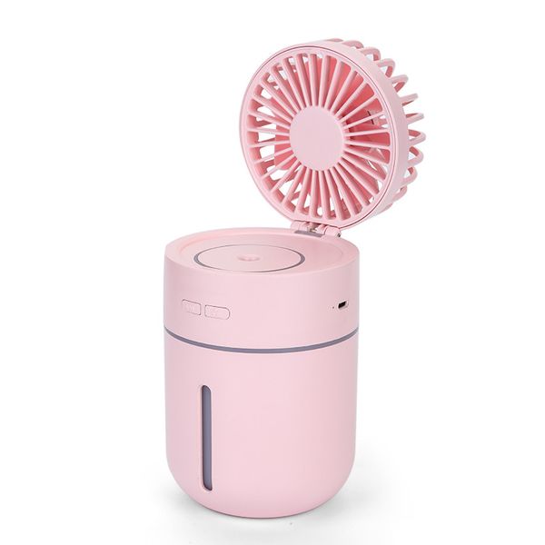 Ventilatori spray creativi 2 in 1T9 Mini ventilatore di ricarica USB Umidificatore d'aria per auto desktop Piccolo purificatore a ventola