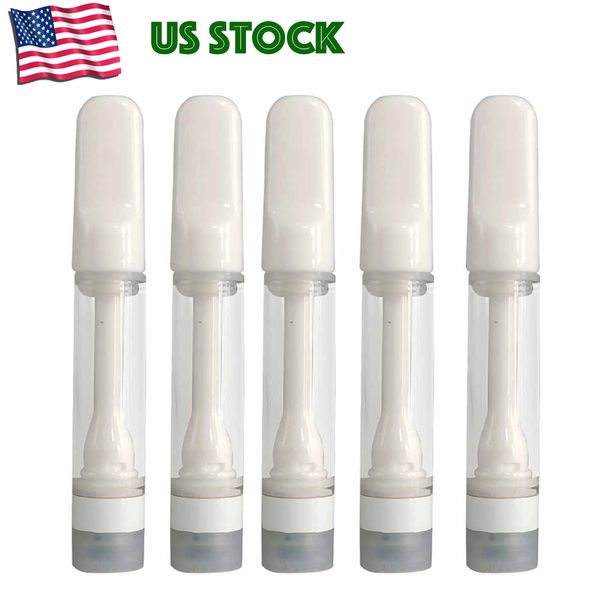 

us stock 510 thread battery vape full ceramic empty thick oil cartridge 1.0ml