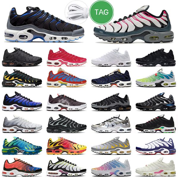 tn se uomo donna scarpe da corsa Triple nero bianco Club University Blue Grey Yellow e Pink Teal Volt Worldwide Voitage Purple