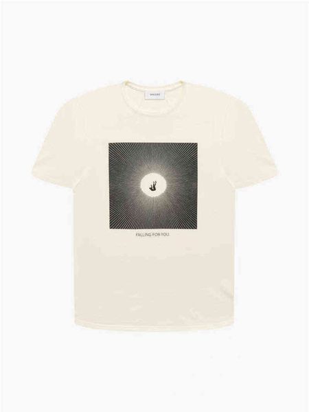 

rhude designer beige t-shirt men women vintage horse p graghic print tee oversize 1 1 tag short sleeve high-quality, White;black