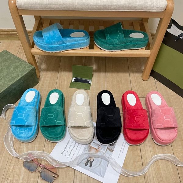 

designer slipper luxury women man sandals brand slides fashion slippers lady gentleman slide thick bottom design by bagshoe1978 s139 01, Black